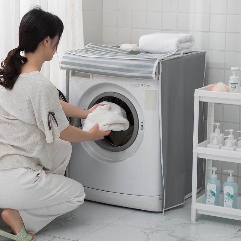 Bọc máy giặt hình thú, Vỏ Bọc Máy Giặt Cửa Ngang, Cửa Trên, Áo Trùm Máy Giặt Chống Thấm Nước Size Lớn