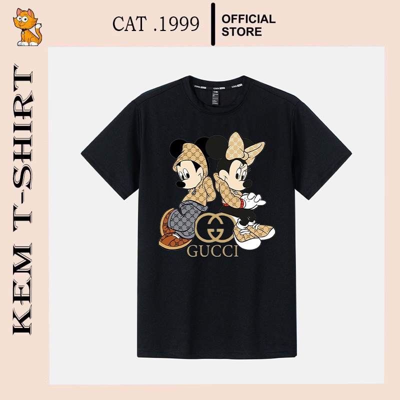 UTA4 / Áo thun Oversize in hình Mickey x Gucci, áo phông nam cao cấp unisex !