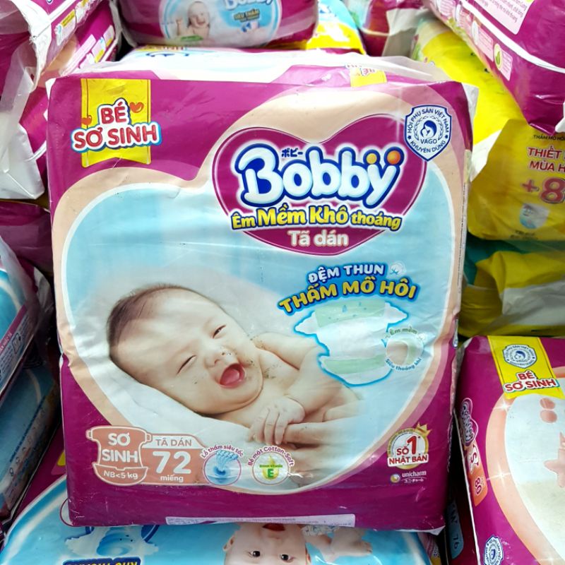 (THANH LÝ) Miếng lót sơ sinh Bobby NB1/NB2/XS70/XS72+8/S56