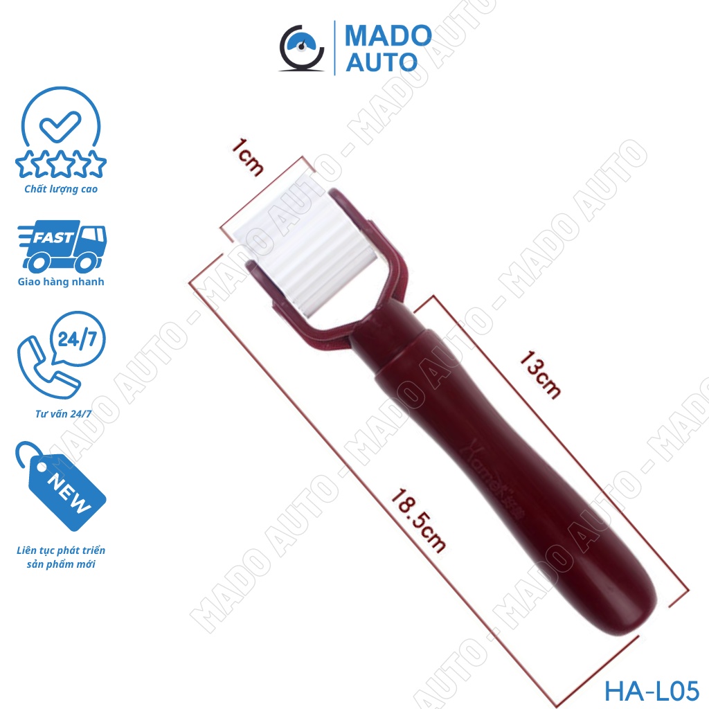 Dụng cụ sửa chữa ô tô, con lăn trắng gai nhỏ HAMEI làm cách âm chuyên dụng cho xe ô tô MADO AUTO HA-L05