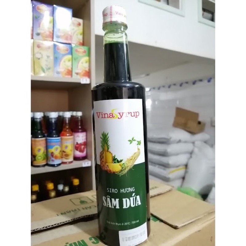 Sâm dứa Vina màu xanh 750ml