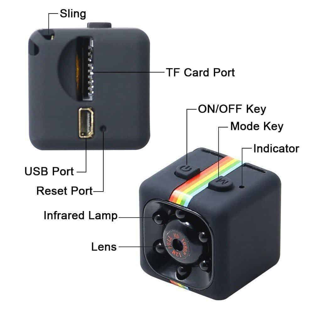 Webcam HD mini SQ11 chống rung chống nước