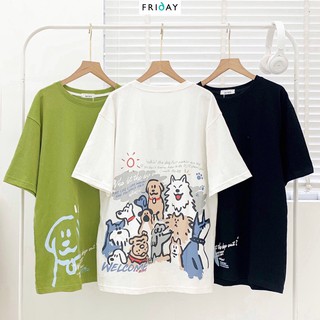 Áo phông hình chú chó Friday
