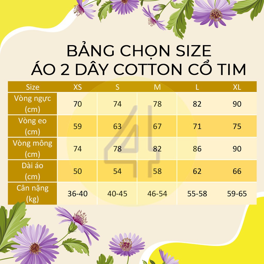 Áo 2 dây nữ cổ tim 4LOVA chất liệu thun 100% cotton dáng ôm mềm mại, quyến rũ | BigBuy360 - bigbuy360.vn