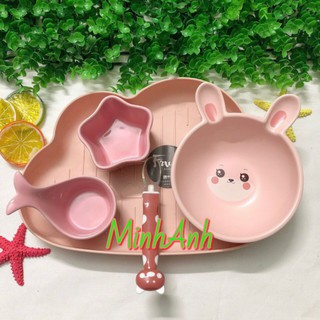 Set bát ăn dặm cho bé gái