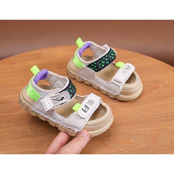 Dép sandal mũi cao 1 màu chống vấp, đế khâu, siêu nhẹ cho bé từ 1 đến 5 tuổi