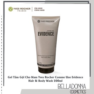 [CHÍNH HÃNG] Gel Tắm Gội Cho Nam Yves Rocher Comme Une Evidence  Hair & Body Wash 200ml