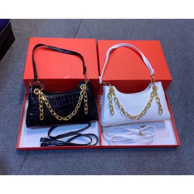 Túi kẹp nách phối dây xích phong cách hàn quốc | BigBuy360 - bigbuy360.vn