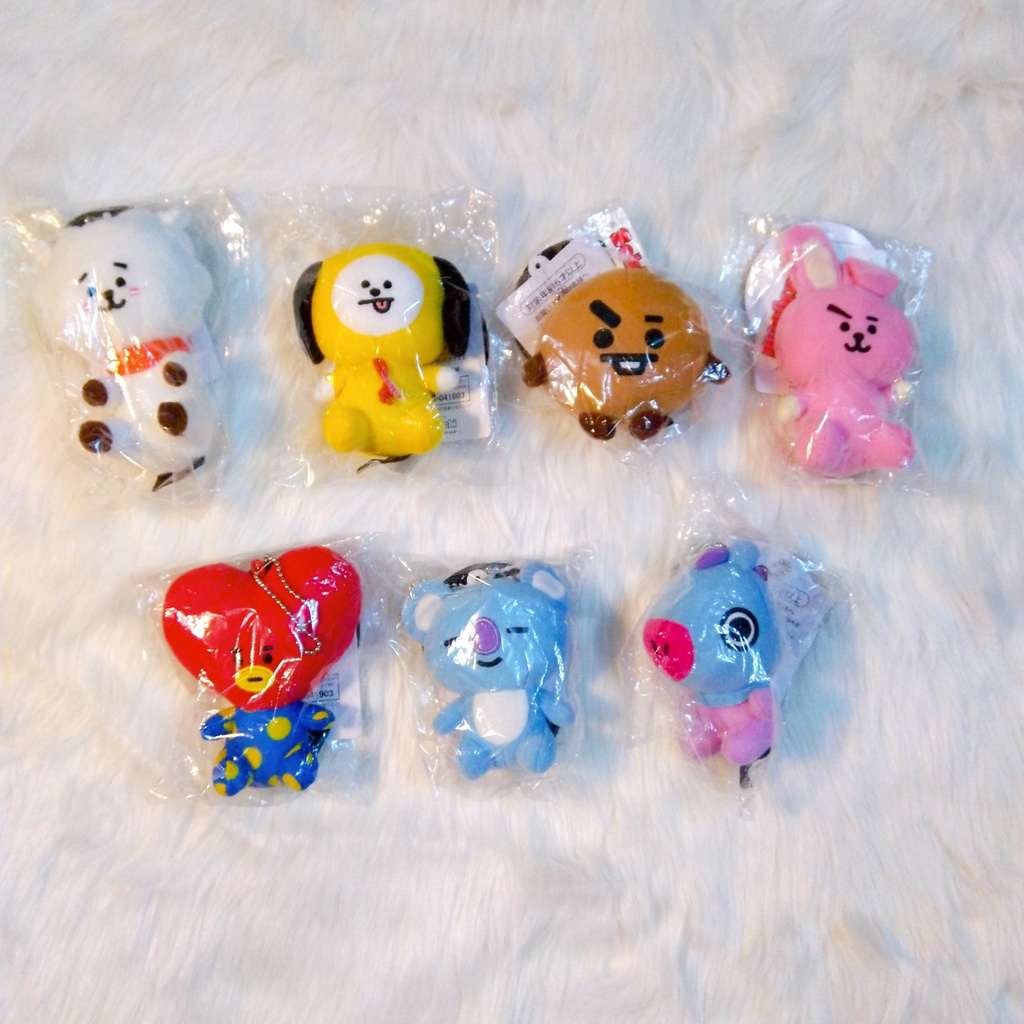Móc khoá BT21 - Metal Burabura Key Chain BT21 Nhật - Bagcharm - Pong Pong Plush