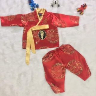Hanbok  gấm bé trai cao cấp siêu xinh