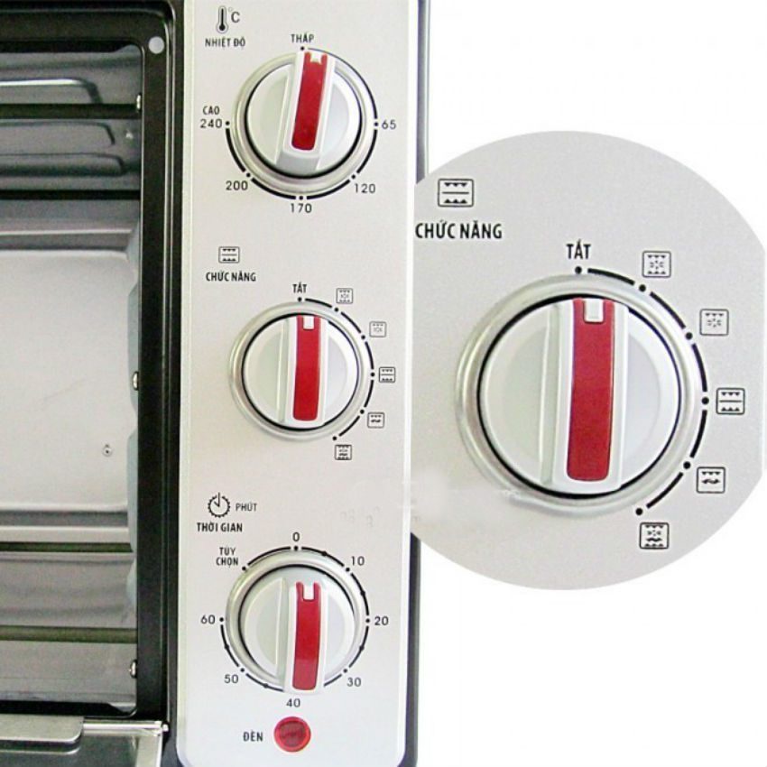 Lò Nướng Điện Asanzo 45 Lít Công Suất 1800W EV-4ZS, Chuyên Nướng Và Làm Bánh