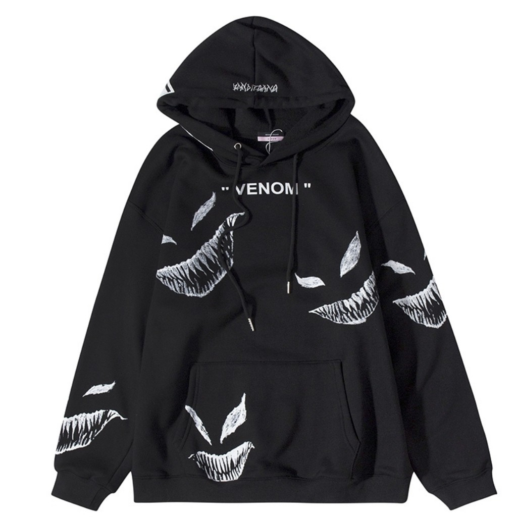 Áo khoác hoodie ❤️FREESHIP❤️ Áo hoodie nỉ unisex cho nam và nữ Freesize Venom - KN17 | BigBuy360 - bigbuy360.vn