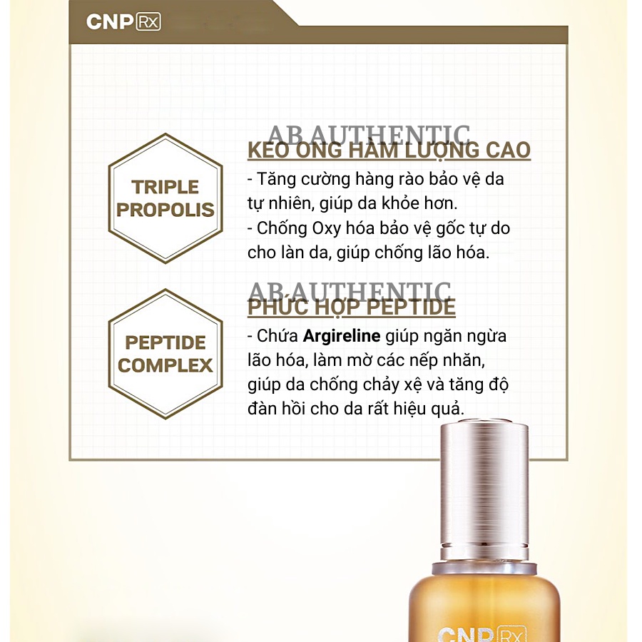 Tinh chất keo ong CNP Rx Skin Rejuvenating tái tạo, phục hồi và trẻ hóa da 40ml- AB Authentic