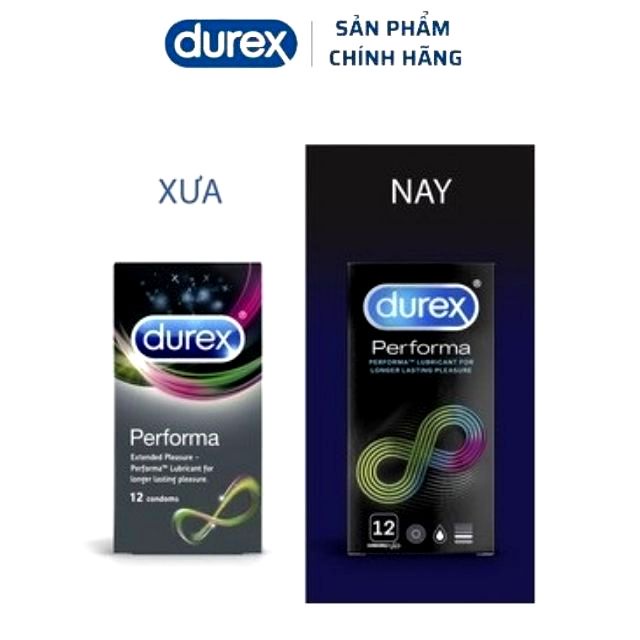 [Giúp Kéo dài Thời Gian] Bao Cao Su Durex Performa Chính hãng- Hộp 12 bao–durex_officialstore