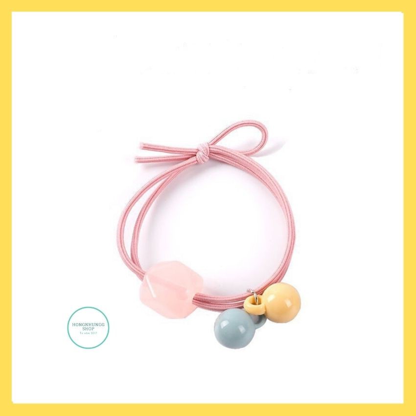 Dây Thun Cột Tóc Siêu Dễ Thương, Nhiều Mẫu Đẹp Hấp Dẫn