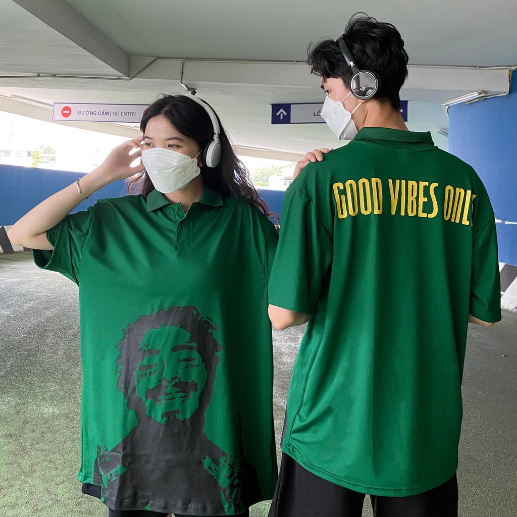 ÁO THUN FF FORM RỘNG POLO ROCK N ROLL, VẢI THUN 2 CHIỀU COTTON 250GSM