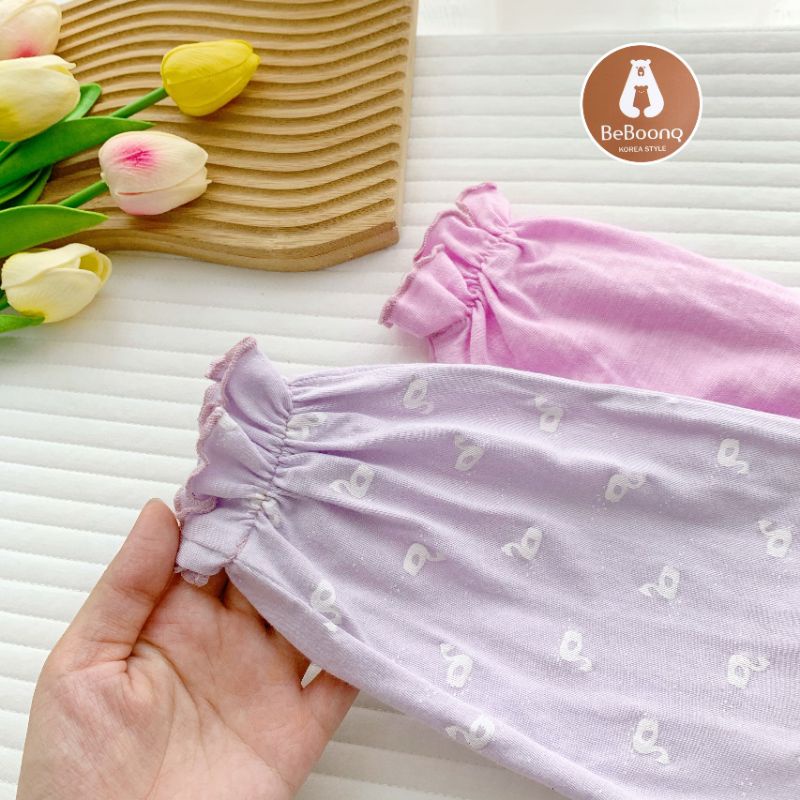 Bộ thun dài tay Beboong mềm, mịn, đẹp cho bé gái