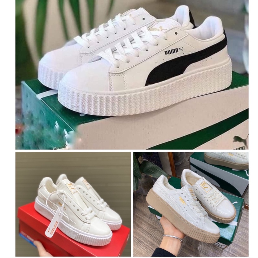 puma đế nâu, vạch đen,trắng bản chuẩn SC Hàng Đẹp!