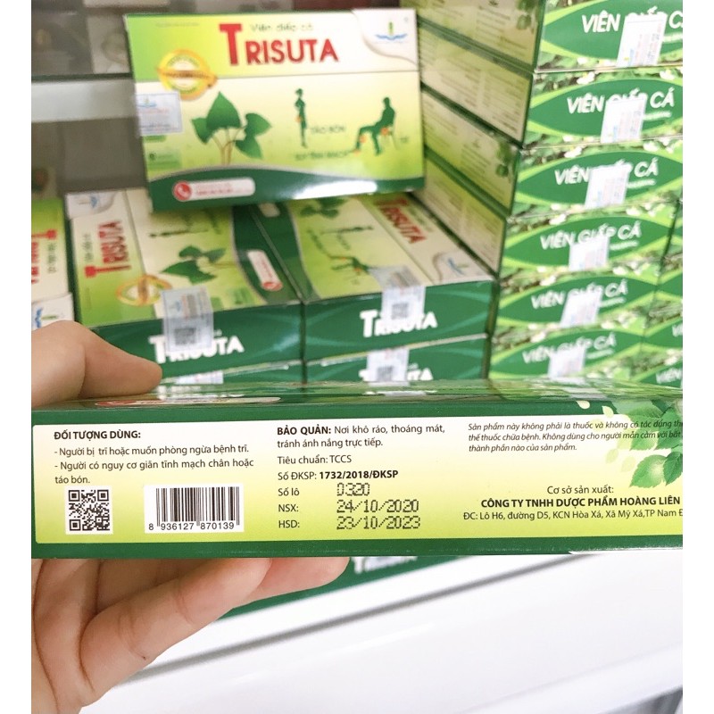 VIÊN GIẤP CÁ TRISUTA 30v