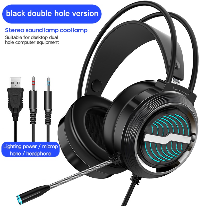 Tai nghe gaming chụp tai máy tính chơi game có mic tích hợp đèn LED cho điện thoại/Pc / Ps4 Gameming có dây Gaming Headphone Headset Tai Nghr PC