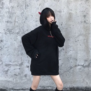 Áo hoodie sừng ác ma [order QC]