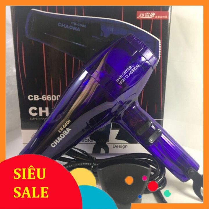 Máy Sấy Tóc Công Suất Lớn Chaoba CB - 6600 , Máy sấy 2 chiều 3 chế độ nhiệt {Bảo Hành 6 tháng)