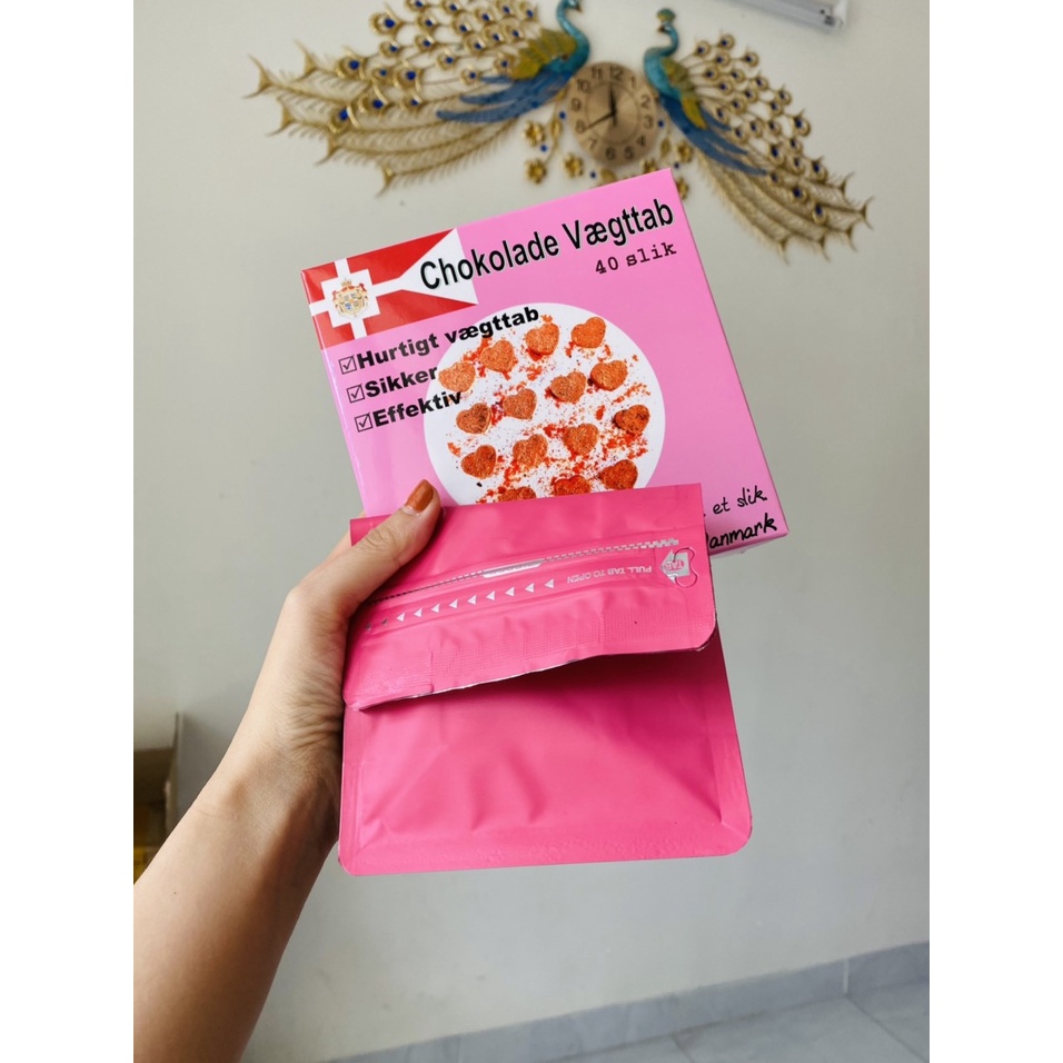 Kẹo Socola Giảm Cân Chokolade Vaegttab Đan Mạch Giảm Béo An Toàn Chính Hãng0
