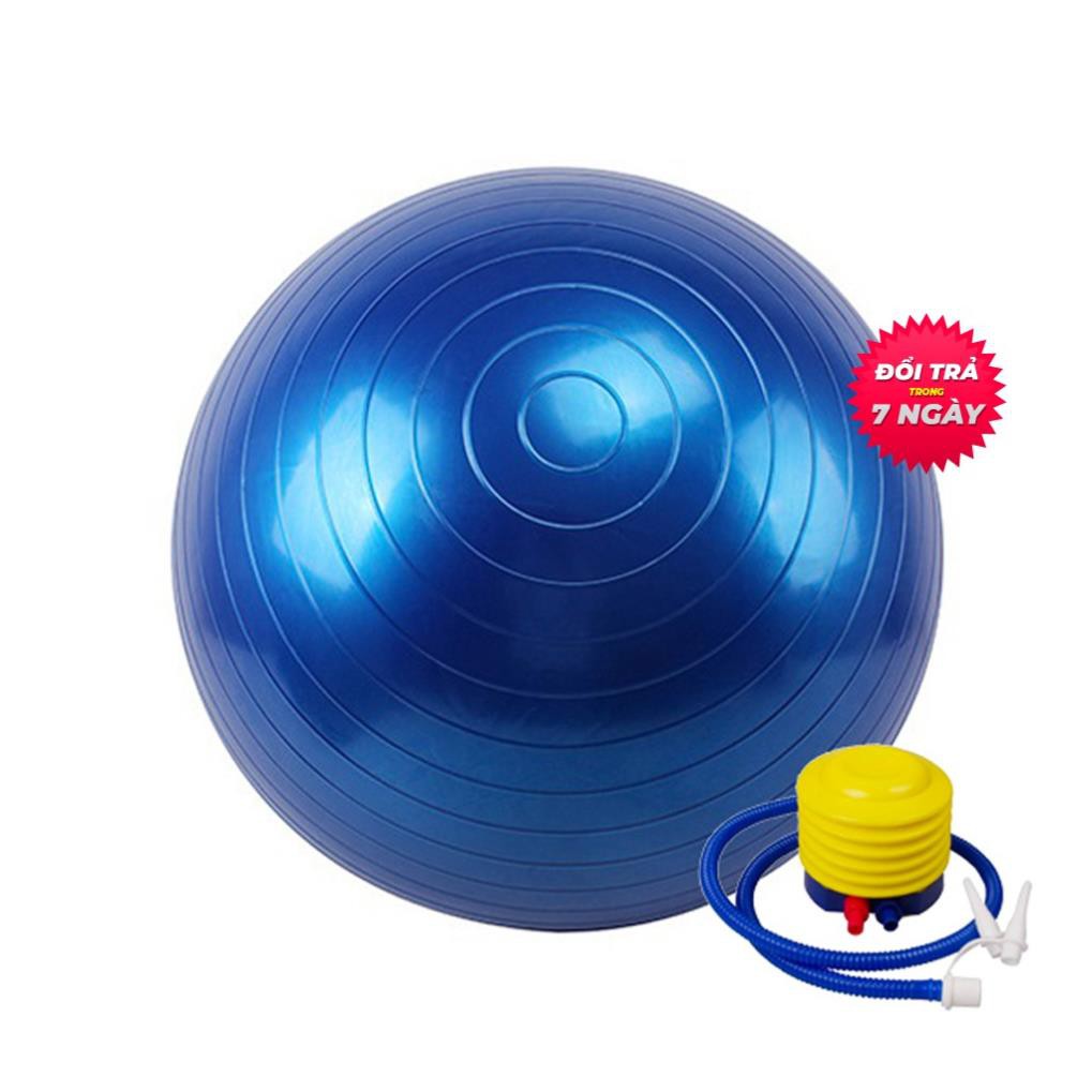 Bóng Tập Gym Yoga 568BTGY01 Cao Cấp Chống Nổ (Dày 2mm) Tăng Cường Dẻo Dai Lưng Mông Đùi Loại Trơn(TẶNG KÈM BƠM PHỤ KIỆN)