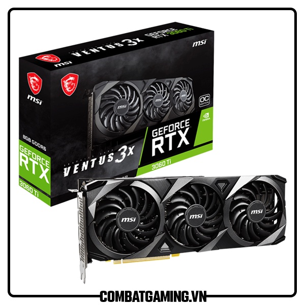 Card Màn Hình MSI RTX 3060ti Ventus 3X OC 8GB LHR GDDR6