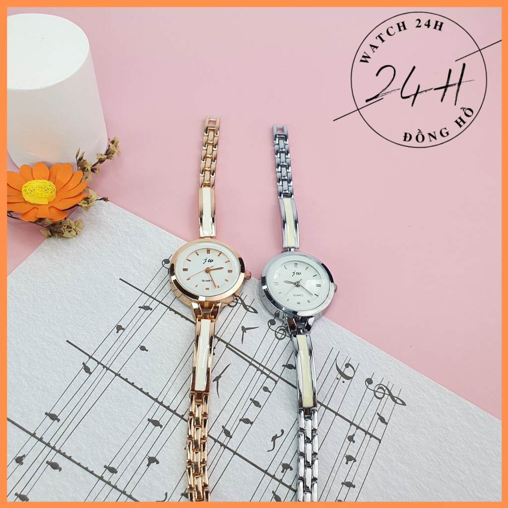 Đồng hồ nữ JW26 dây kim loại không gỉ mặt tròn sang trọng, ôm tay tôn dáng các bạn nữ | BigBuy360 - bigbuy360.vn
