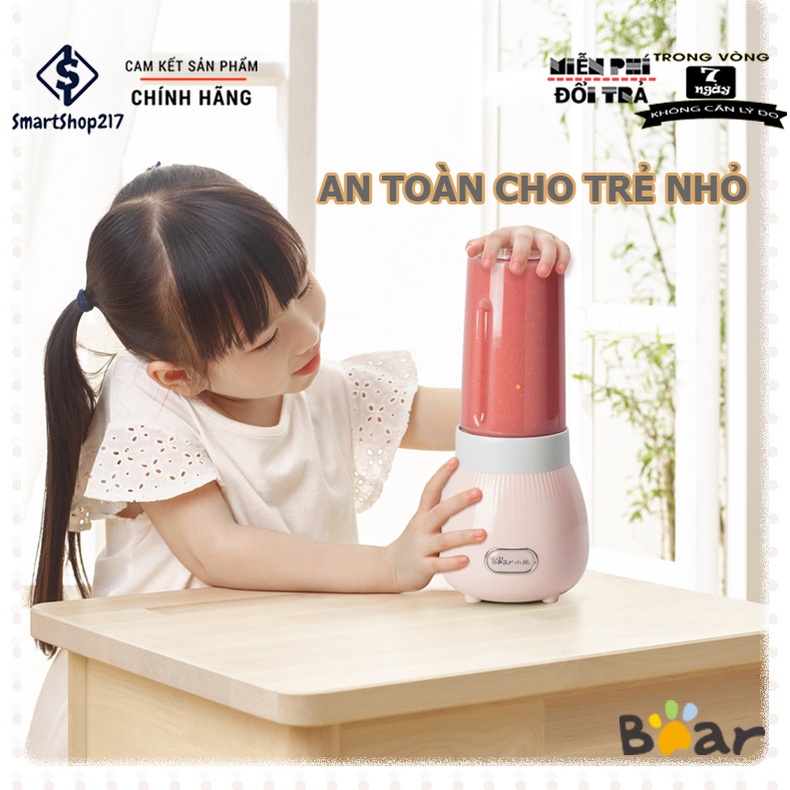 [Hàng Có Sẵn] Máy Xay Sinh Tố Mini Bear LLJ-C04W1 - Bảo Hành 12 Tháng