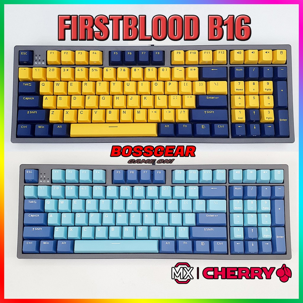 [Mã SKAMPUSHA7 giảm 8% đơn 250k]Bàn Phím Cơ FirstBlood B16 Cherry Switch (Layout 96,Cherry MX Switch,Keycap PBT,)