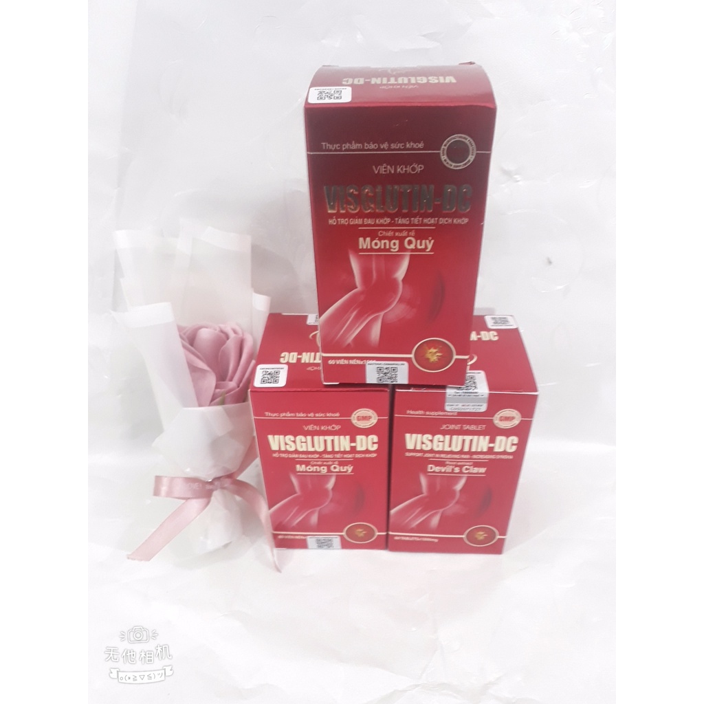 Viên khớp VISGLUTIN-DC, bổ sung chất nhầy dịch khớp, giúp giảm đau, khô khớp, viêm khớp, làm chậm quá trình thoái hóa