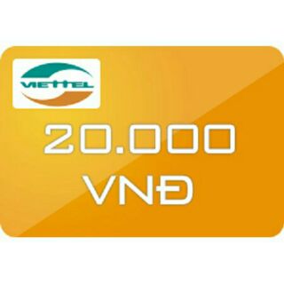 Thẻ cào viettel 20.000đ