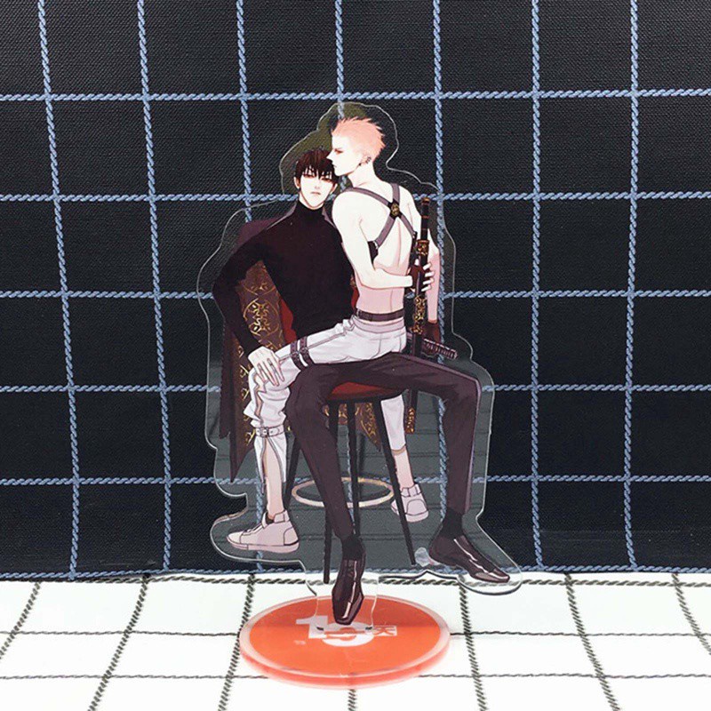 Mô hình trưng bày để bàn dạng đứng bằng acrylic họa tiết anime 19 Days kích thước 15cm
