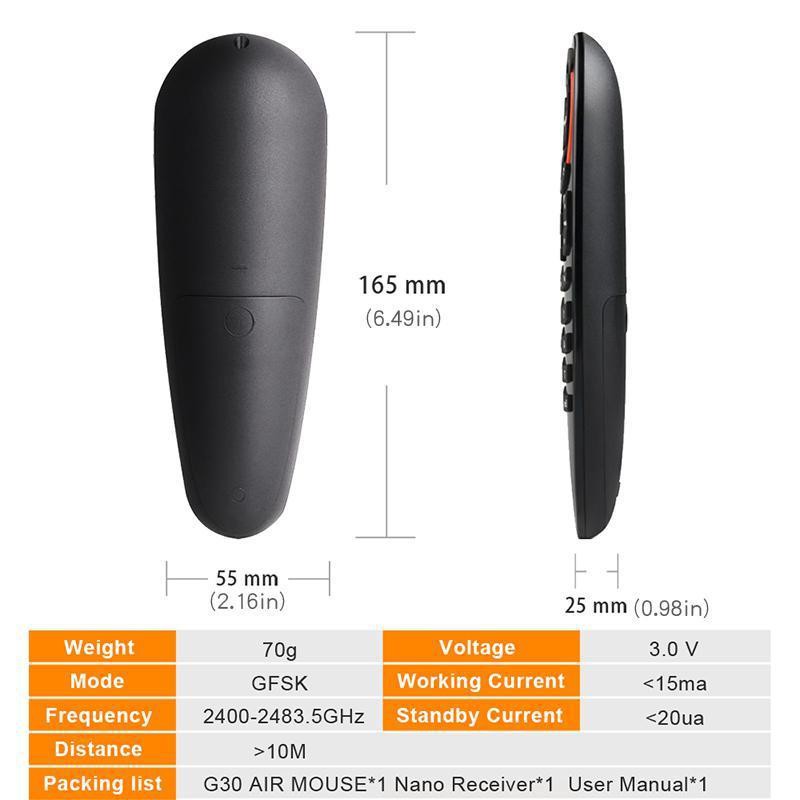 REMOTE AIR MOUSE G30S FULLBOX - TẶNG KÈM PIN