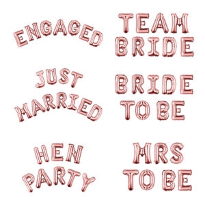 Bong bóng nhôm chữ " Bride Mrs to be " trang trí tiệc đính hôn