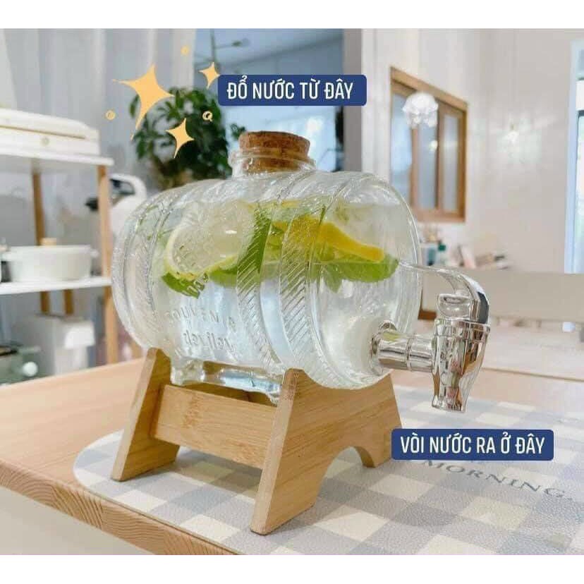 Kilner – Bình nước thủy tinh Barrel – 1L