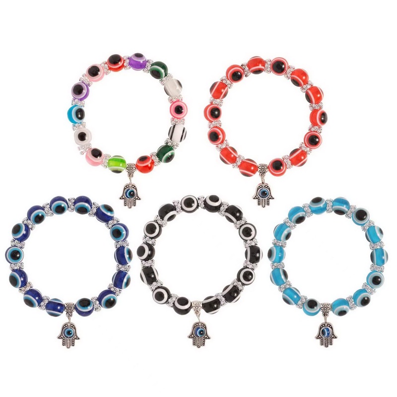 Vòng đeo tay RINHOO FRIENDSHIP chuỗi hạt đá mắt quỷ thời trang độc đáo