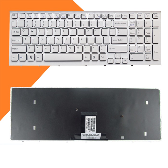 Bàn phím laptop SONY VPC-EB Màu Trắng Có Khung