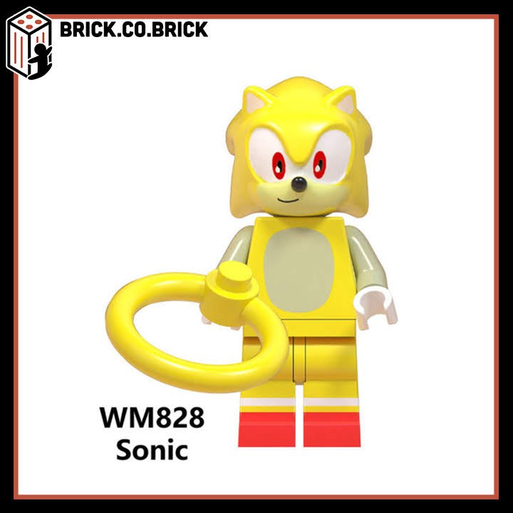 WM6043- Đồ chơi lắp ráp minifigures và lego nhân vật tuổi thơ Sonic đủ màu.