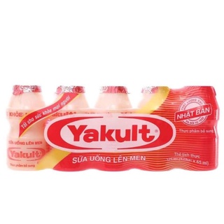 Thùng sữa chua uống lên men yakult date mới tặng kèm tạp dề yakult