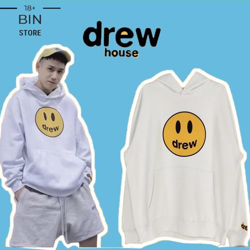 FREESHIP XTRA Áo nỉ, áo hoodie Dre.w House mặt cười nỉ dày dặn,áo nỉ bông Hoodie Unisex nam nữ