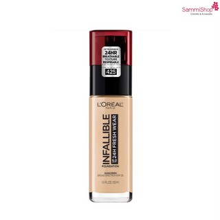 Kem Nền Mịn Lì, Lâu Trôi L'oreal 24H Fresh Wear Foundation SPF25 PA+++ 30ml