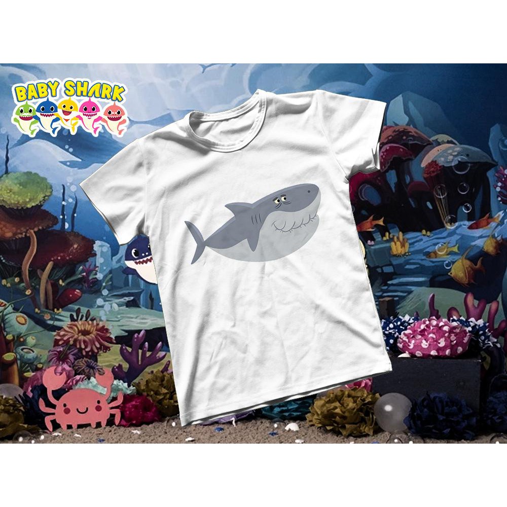 Áo thun Cotton Unisex - Movie - Baby Shark - Uncle shark
