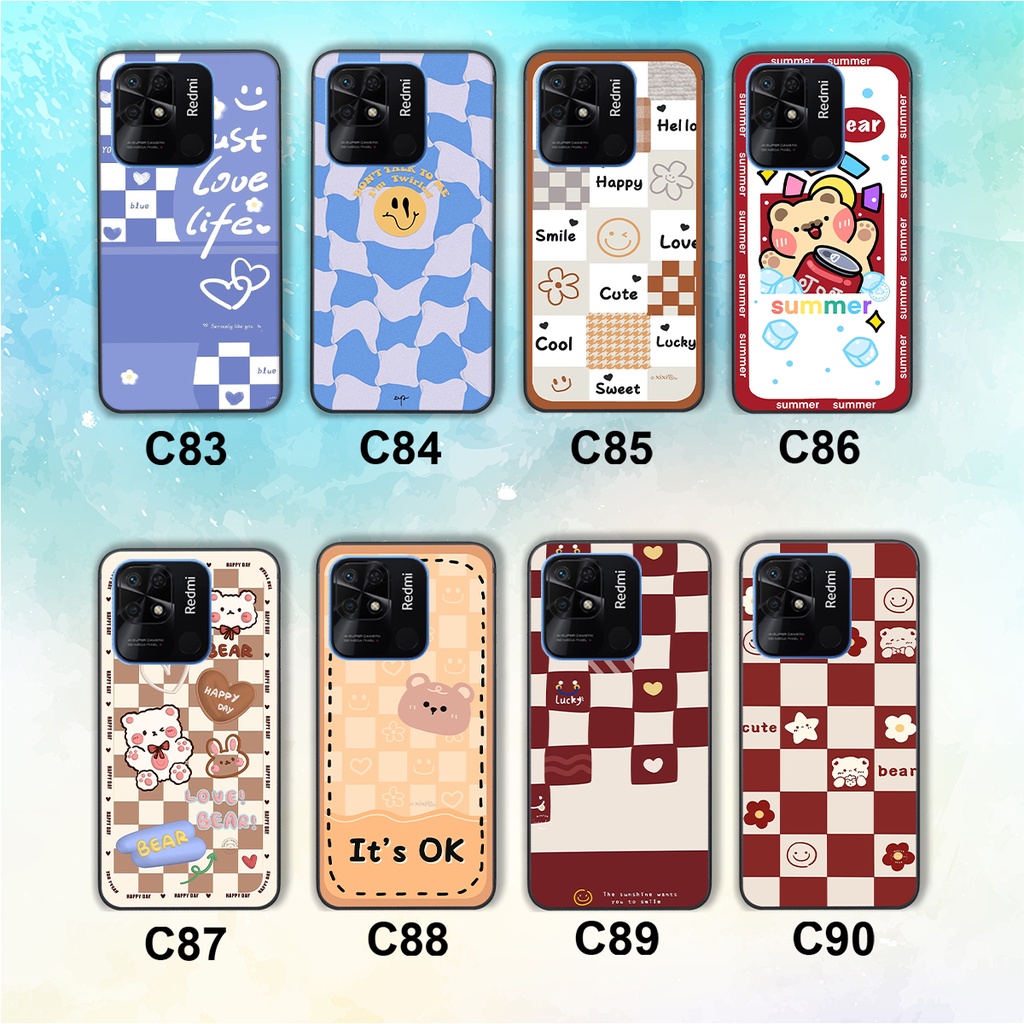 Ốp lưng Xiaomi Redmi 9C / Redmi 10c trái tim gấu cute thể thao cá tính, giá rẻ