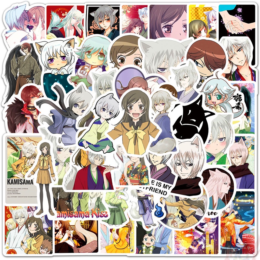 ❉ Miếng Dán Trang Trí Hình Nụ Hôn Kamisama Series 01 ❉ Bộ 50 Miếng Dán Chống Thấm Nước Họa Tiết Doodle Thời Trang Dùng Để Trang Trí