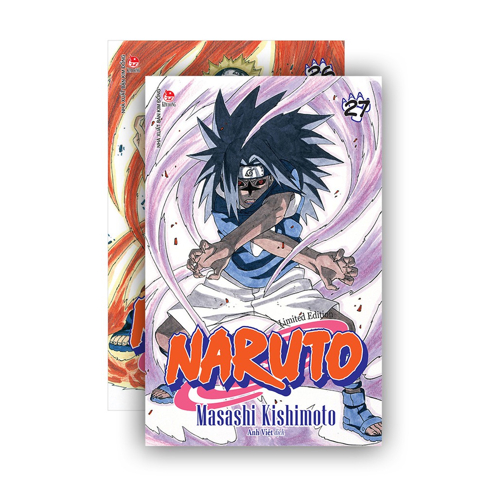 Truyện tranh Naruto tập 26+27 Limited - Nguyên màng co - NXB Kim Đồng