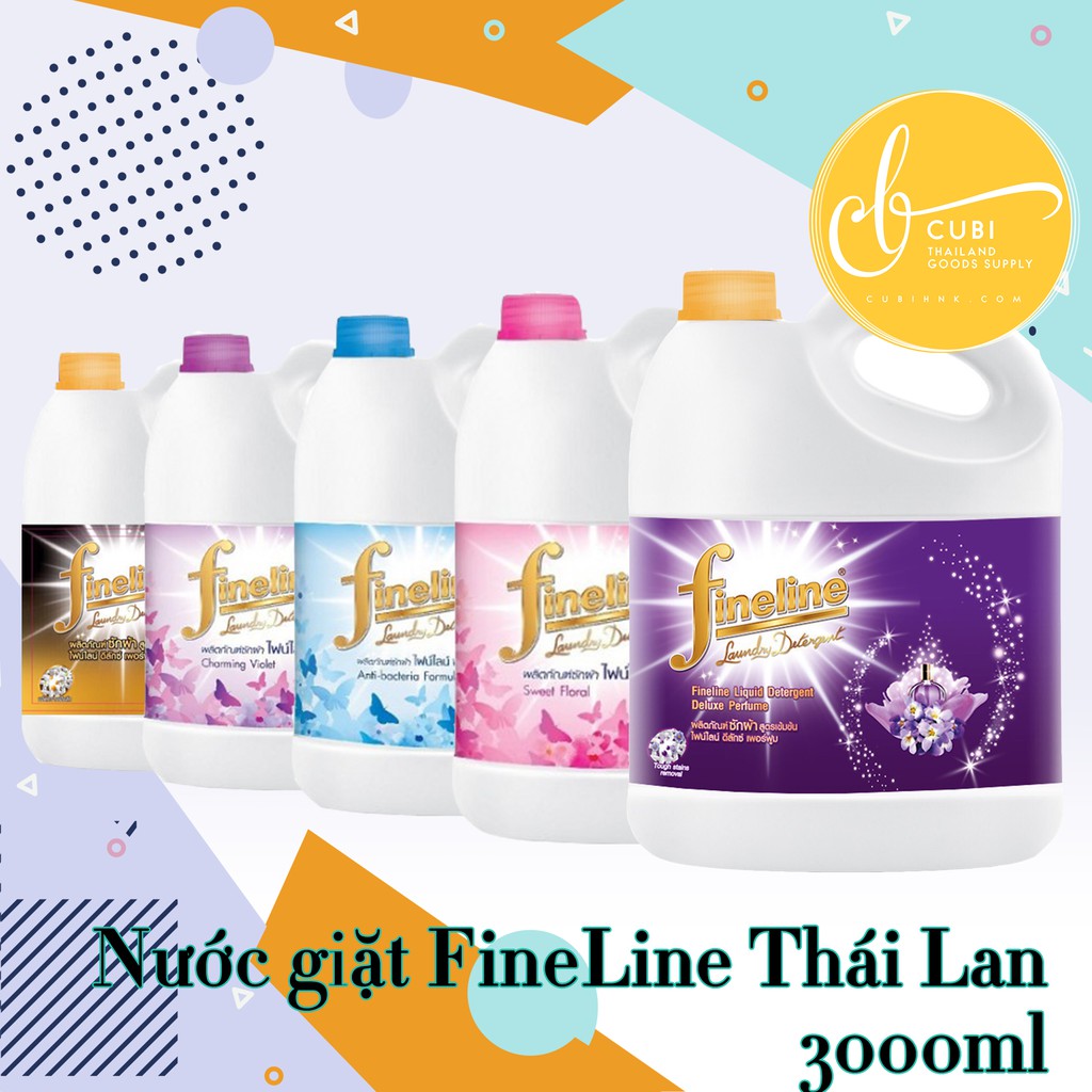 Nước giặt thái lan fineline - 3000ml mẫu mới có tem nhập khẩu - ảnh sản phẩm 4