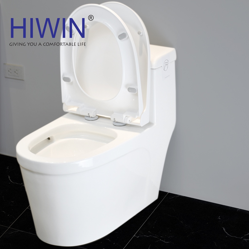 Bồn cầu sứ nguyên khối tráng men chống bám bẩn cao cấp HIWIN MT-2216